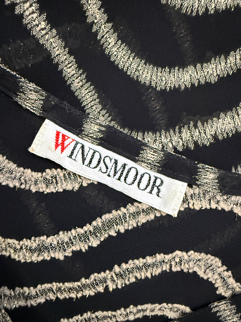 Windsmoor Black Gold Metallic Sheer Duster Jacket UK14