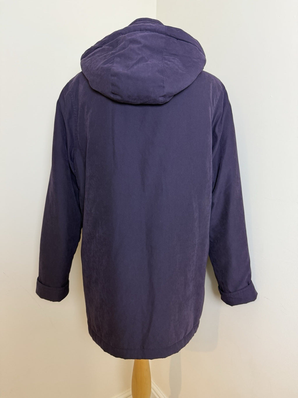 Classics Purple Quilted Winter Coat with Detachable Hood - UK12