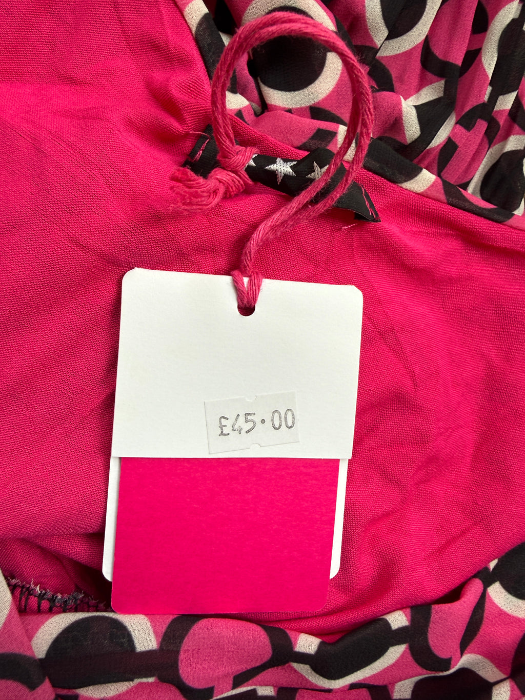 Sugar BaBe Pink Geometric Pleated Midi Dress Made in Italy UK 10 – BNWT