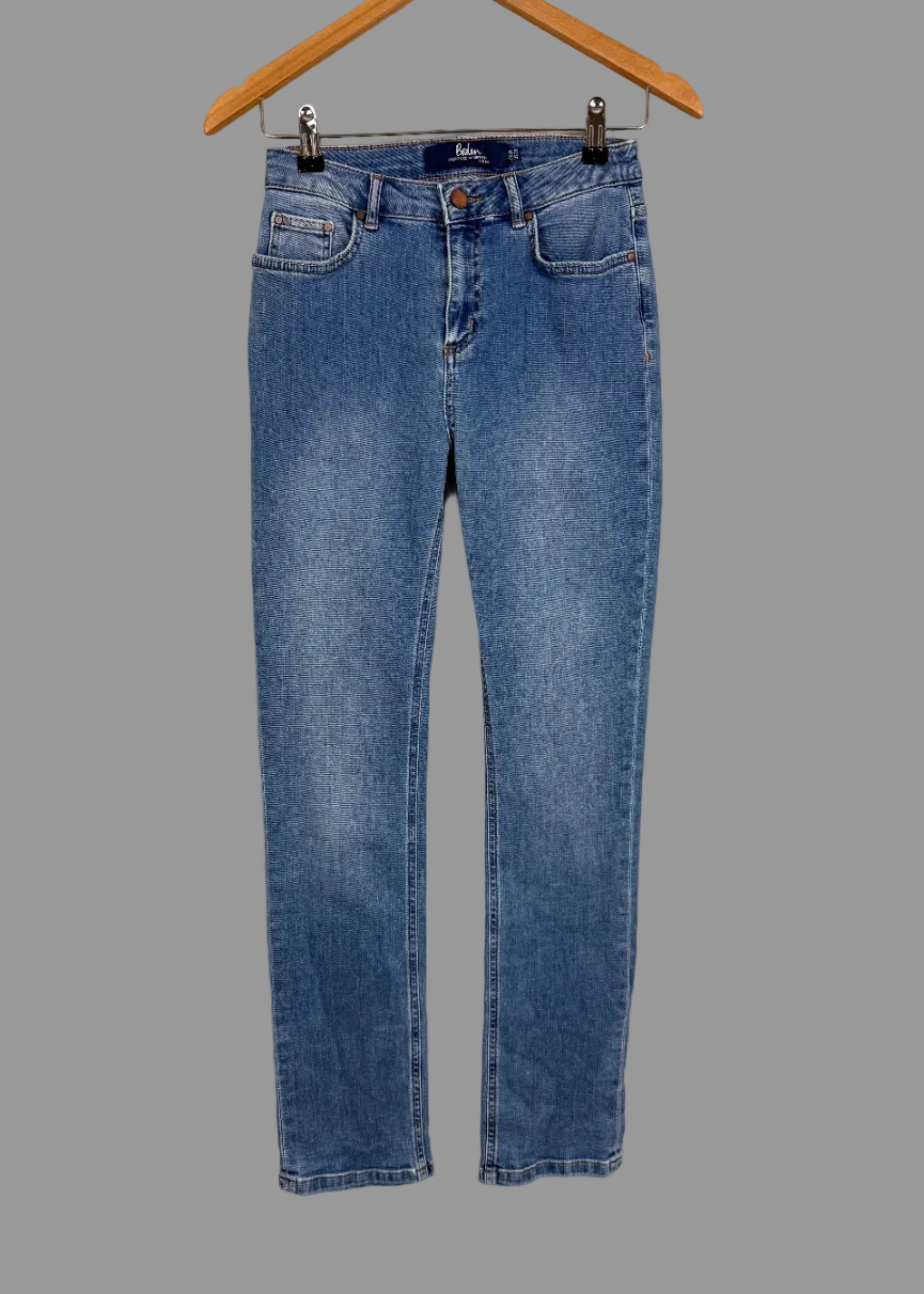 Boden Trafalgar Straight Leg Jeans Blue Wash Stretch Denim UK 6