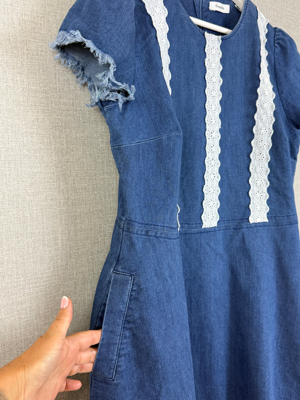 Simply Be Blue Denim Dress UK18 – Pre-Loved