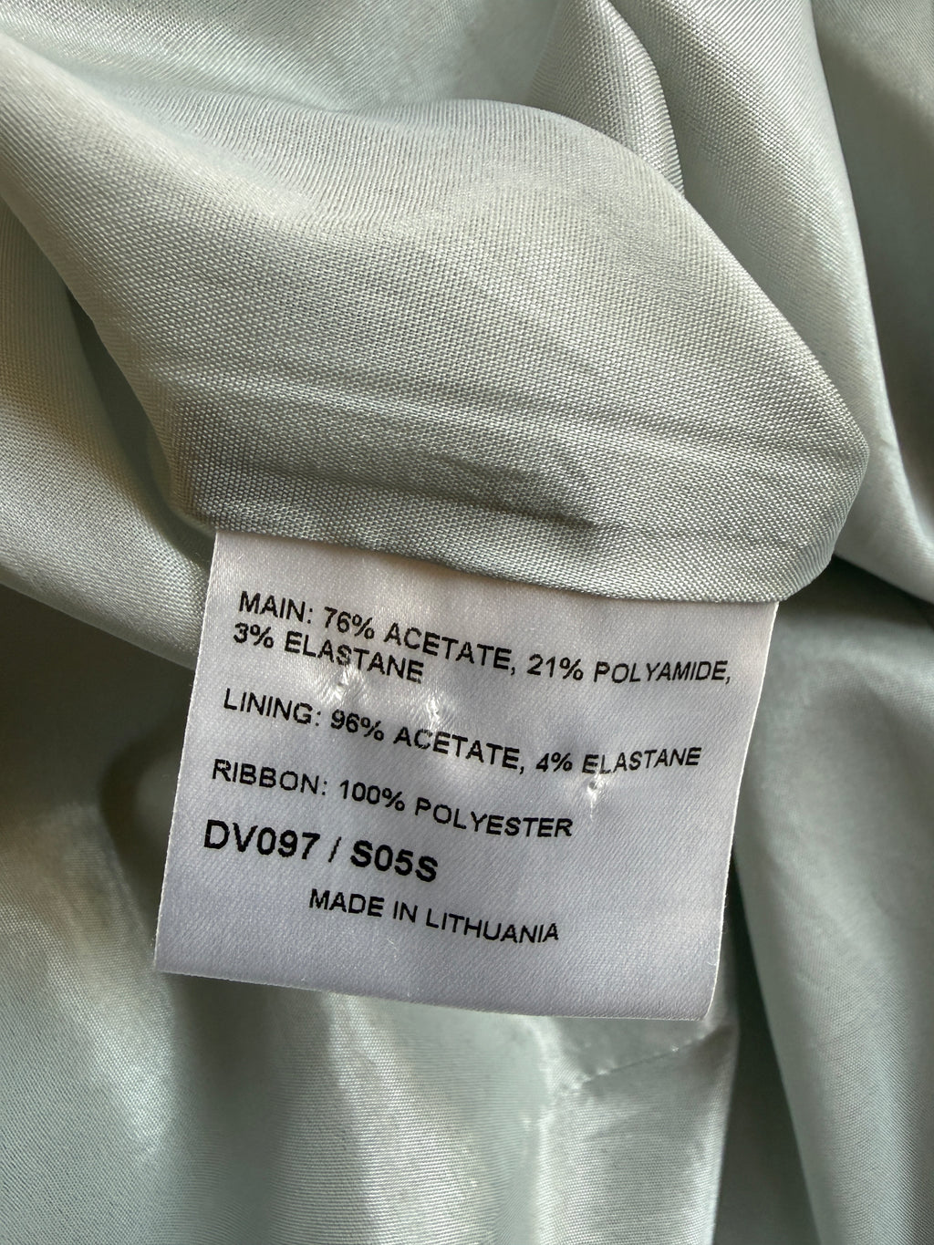 Karen Millen Mint Satin Midi Dress UK 14 – Preloved