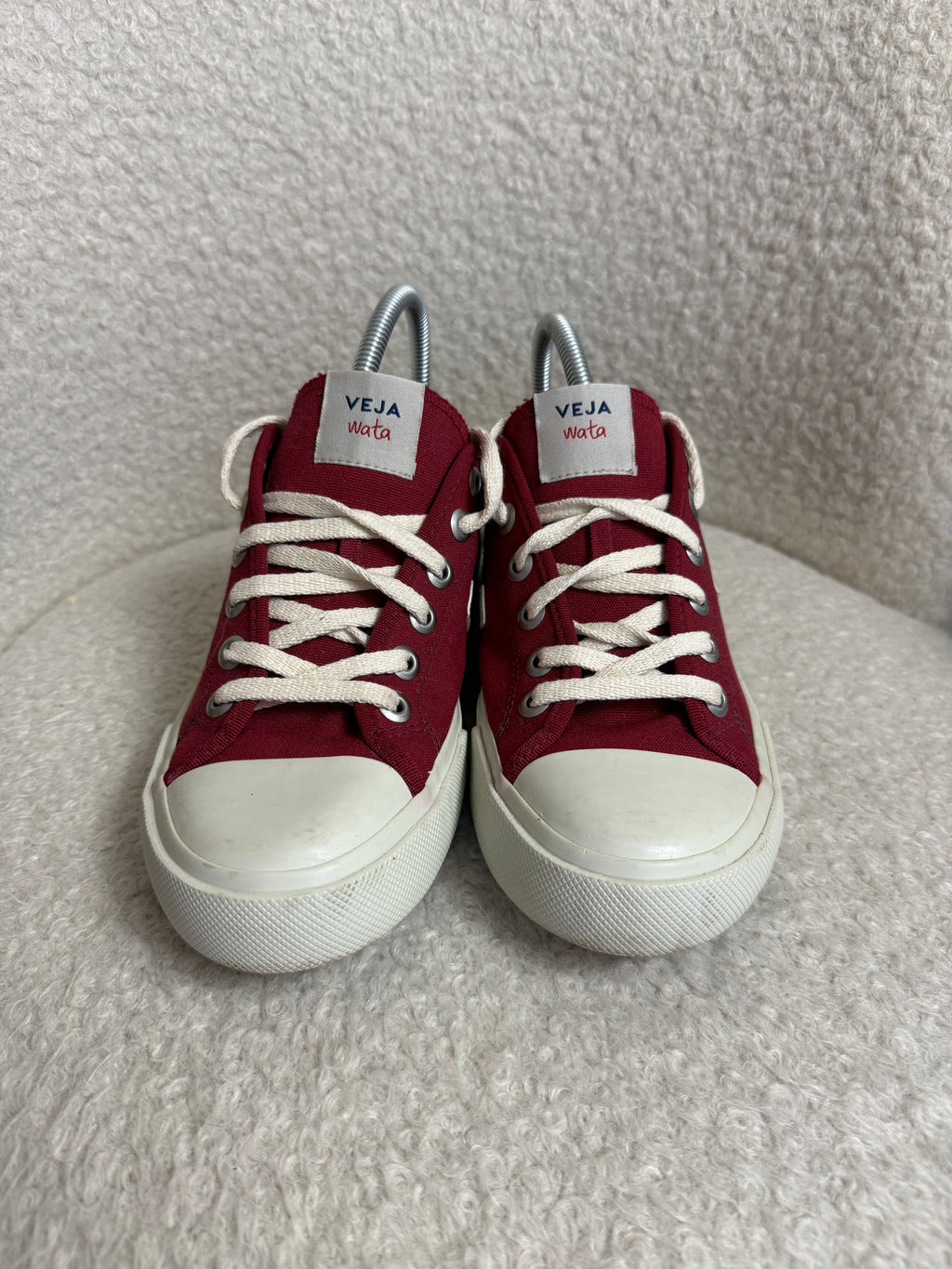 VEJA Wata Burgundy Canvas Trainers UK 7 EU 40 – Preloved