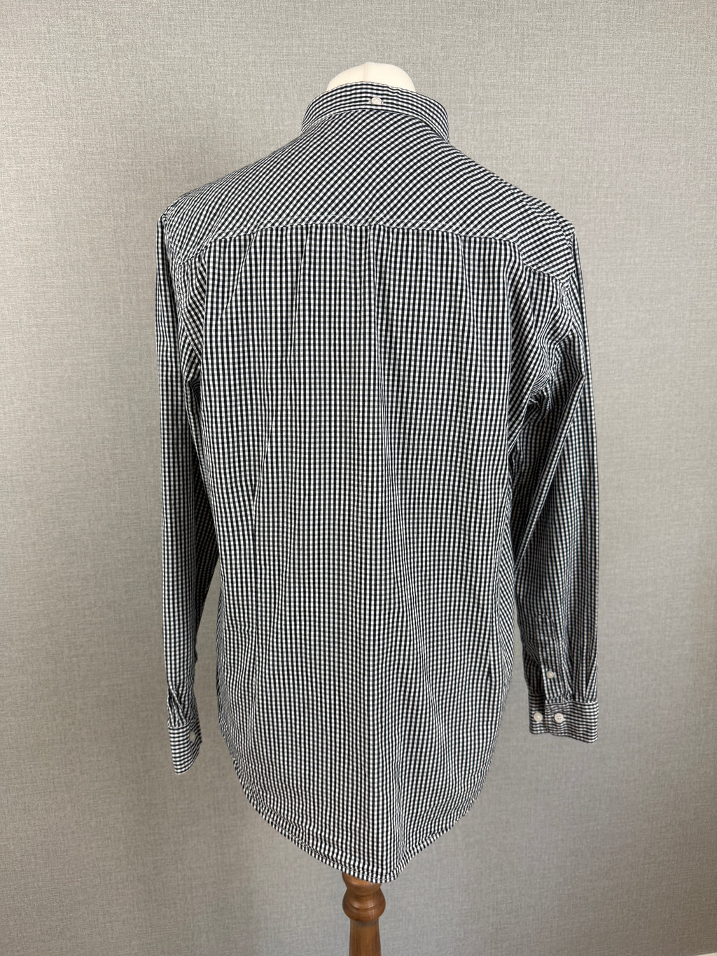 Merc London Black & White Gingham Shirt XL – Pre-Loved