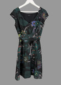 InWear Pure Silk Floral Print Belted Occasion Dress UK 10