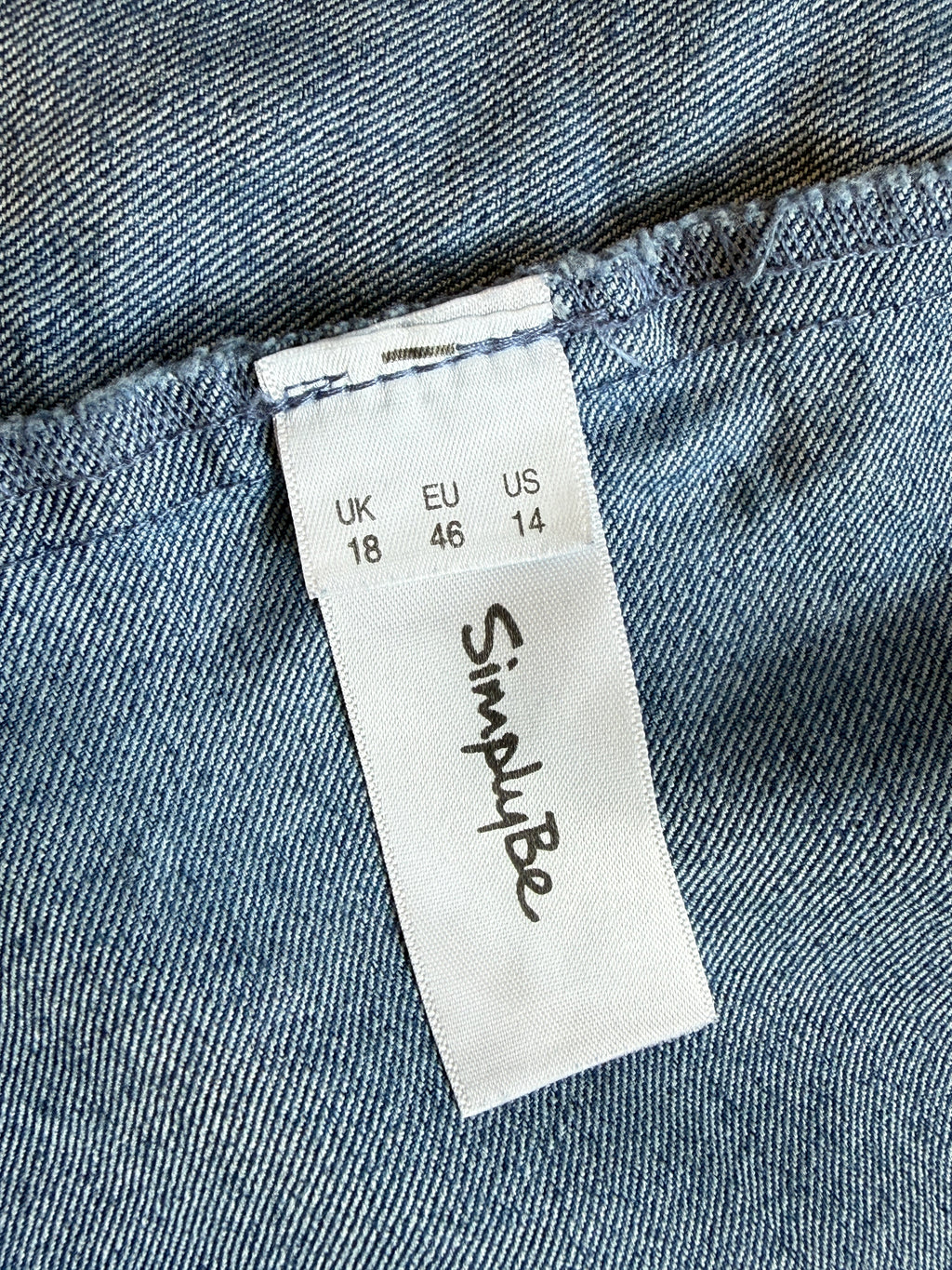 Simply Be Blue Denim Dress UK18 – Pre-Loved