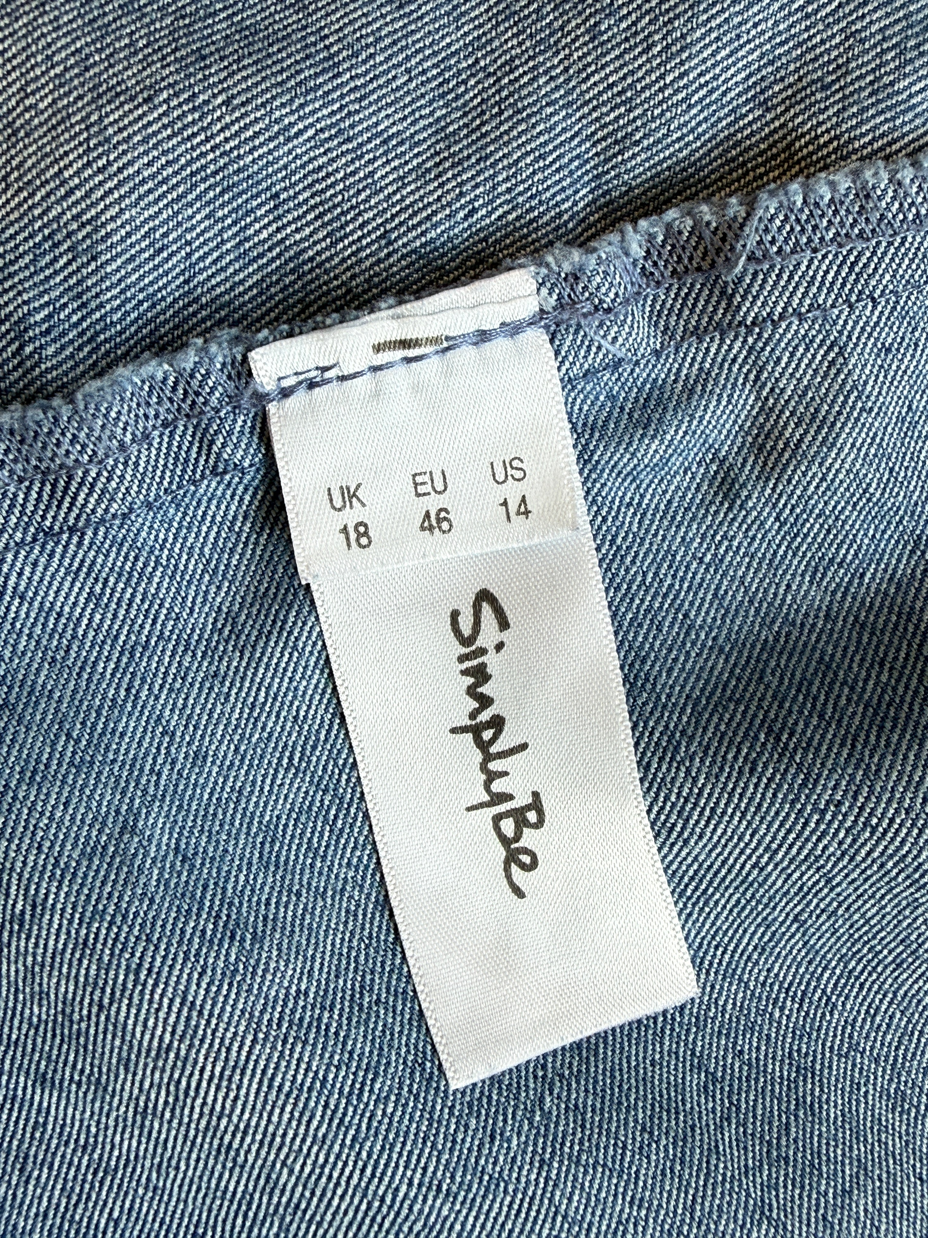 Simply Be Blue Denim Dress UK18 – Pre-Loved