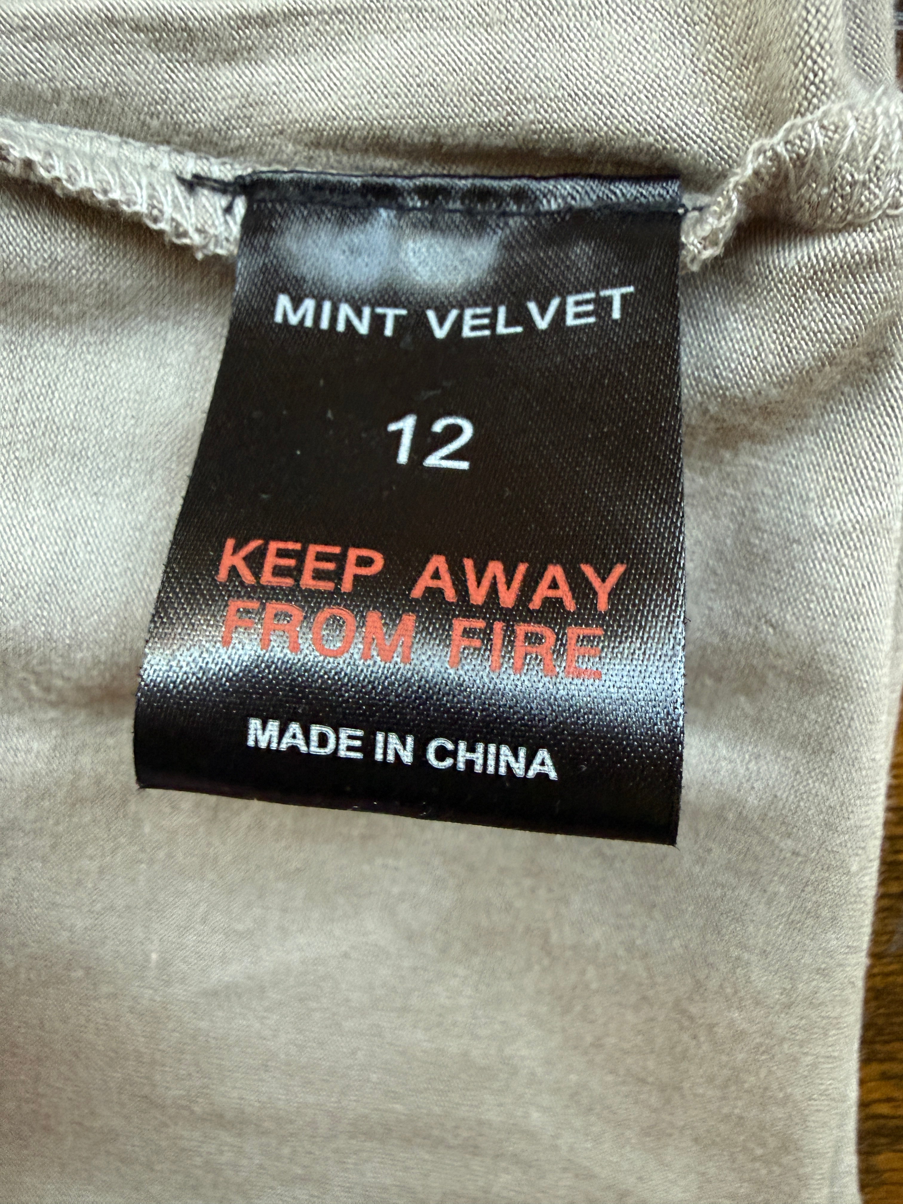 Mint Velvet Stone Tie Front Dress UK 12 - BNWT