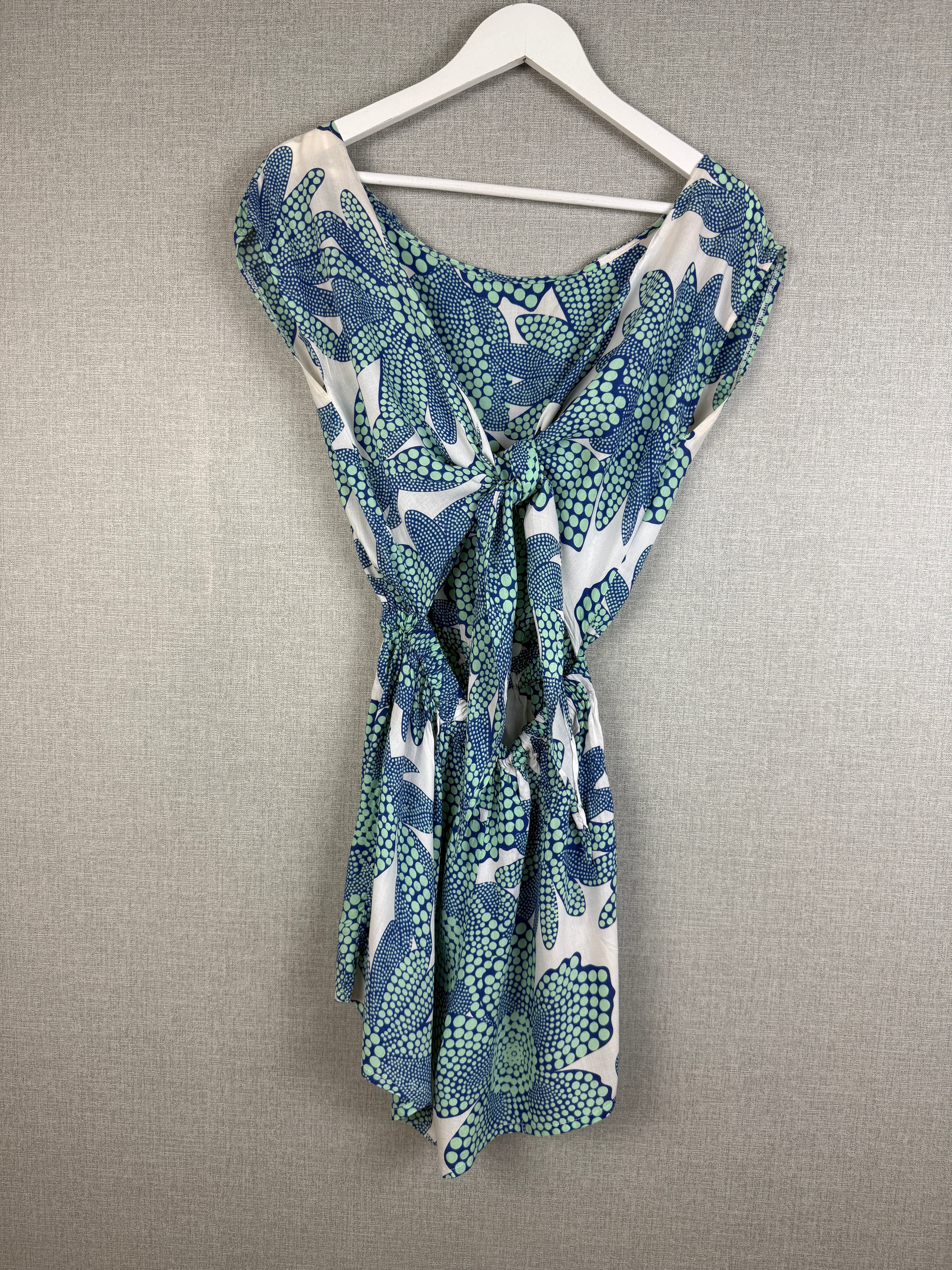 Mon & Jong Floral Print Open Back Rayon Playsuit One Size