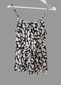 M&S Collection Animal Print Cami Top UK12 Black White Pink