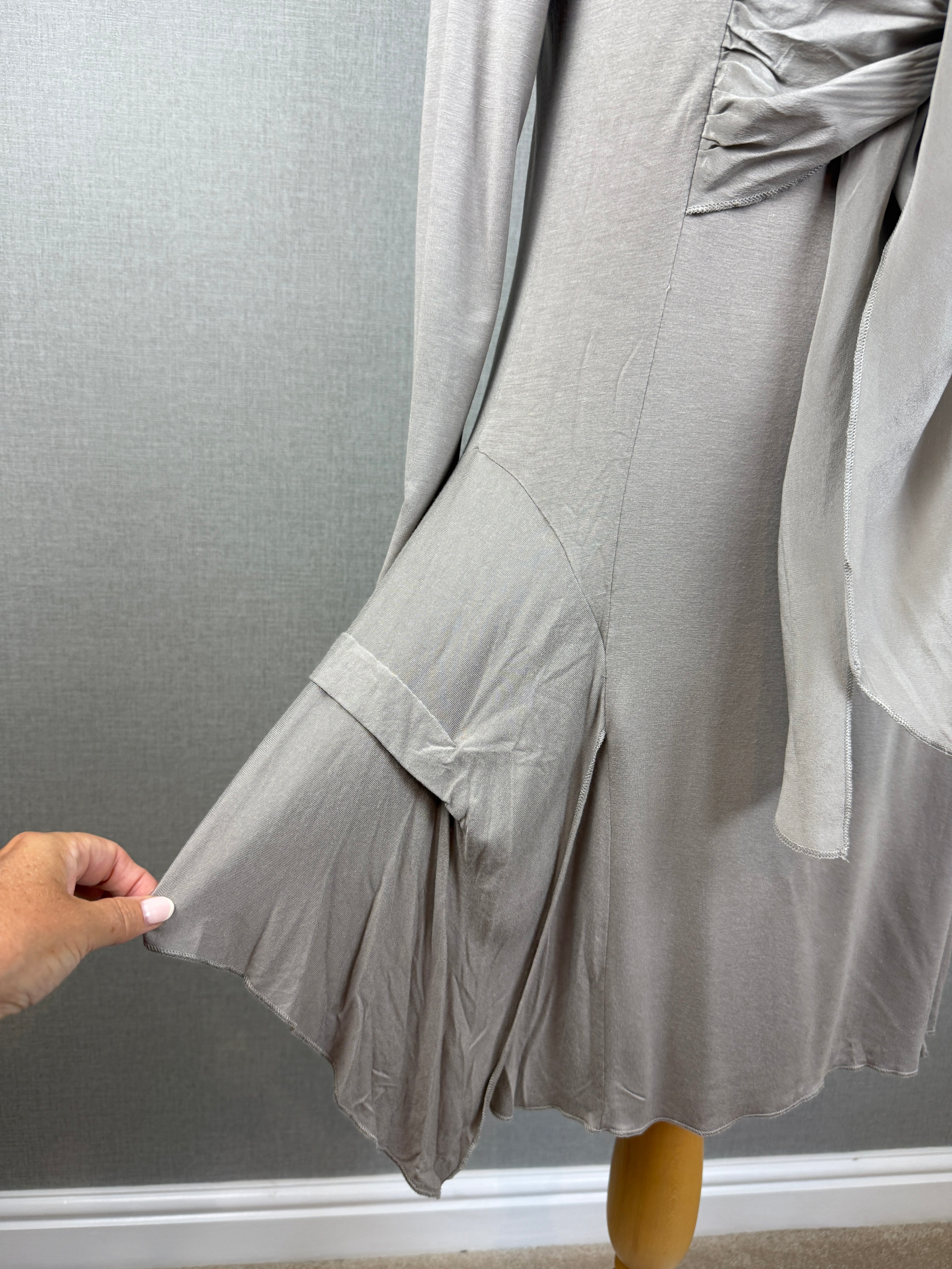 Mint Velvet Stone Tie Front Dress UK 12 - BNWT