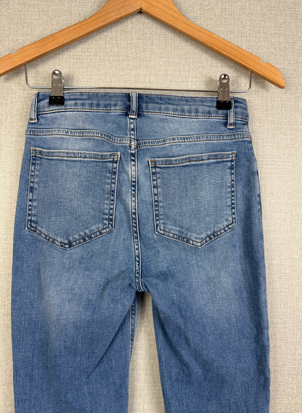 Boden Trafalgar Straight Leg Jeans Blue Wash Stretch Denim UK 6