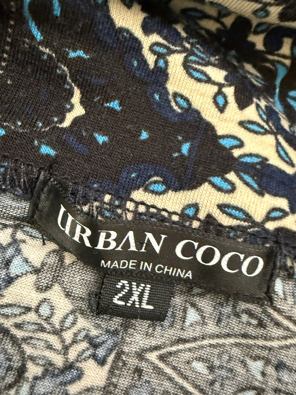Urban Coco Blue Tribal Print Boho Maxi Skirt UK 14-16 – Pre-Loved