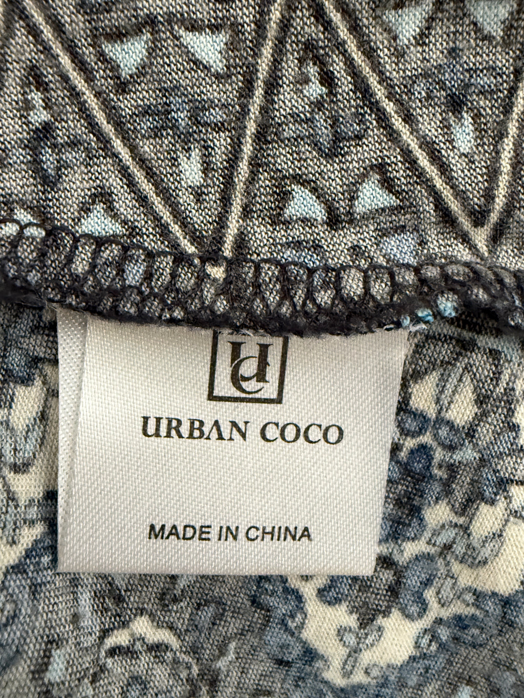 Urban Coco Blue Tribal Print Boho Maxi Skirt UK 14-16 – Pre-Loved