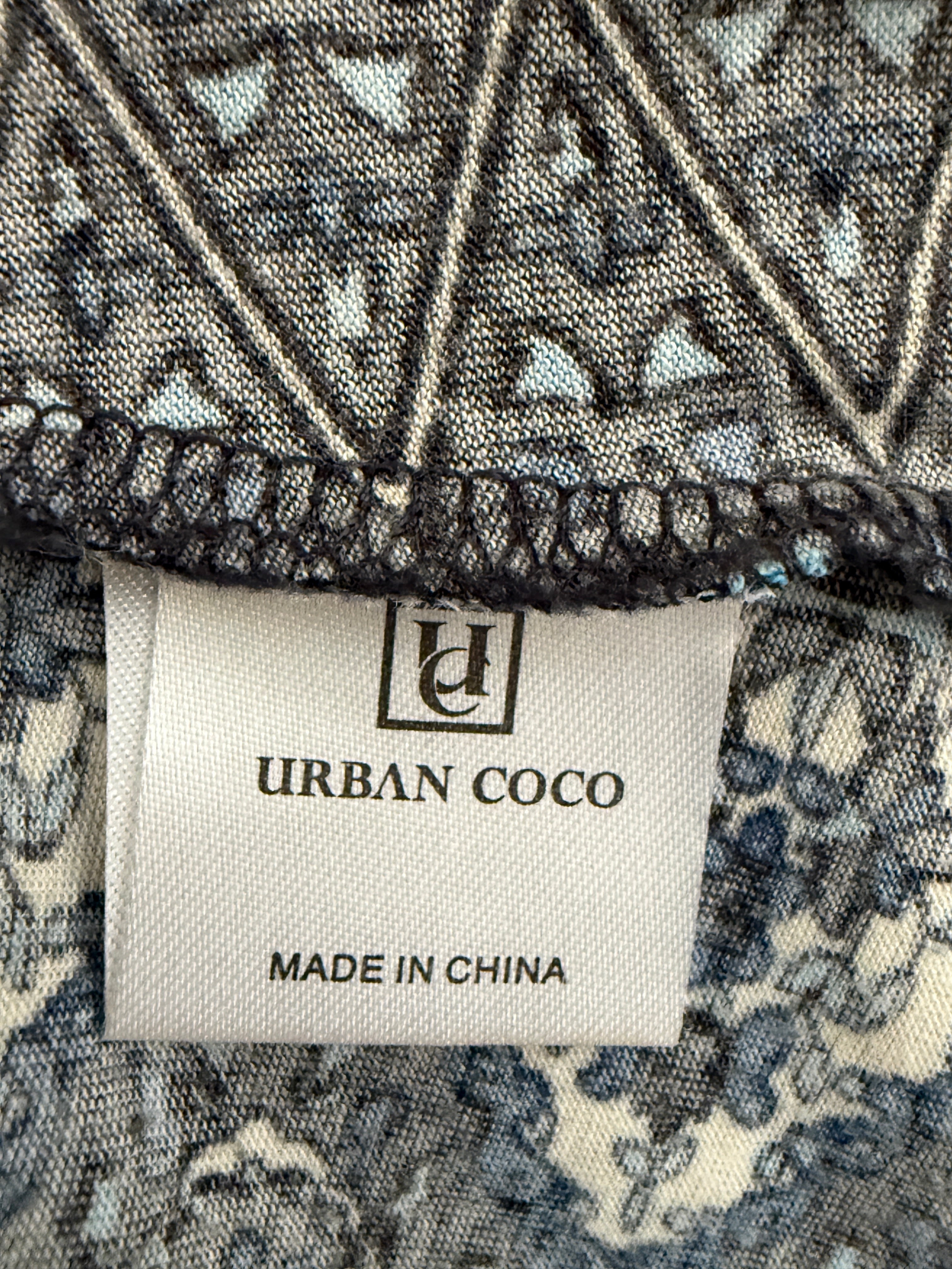 Urban Coco Blue Tribal Print Boho Maxi Skirt UK 14-16 – Pre-Loved