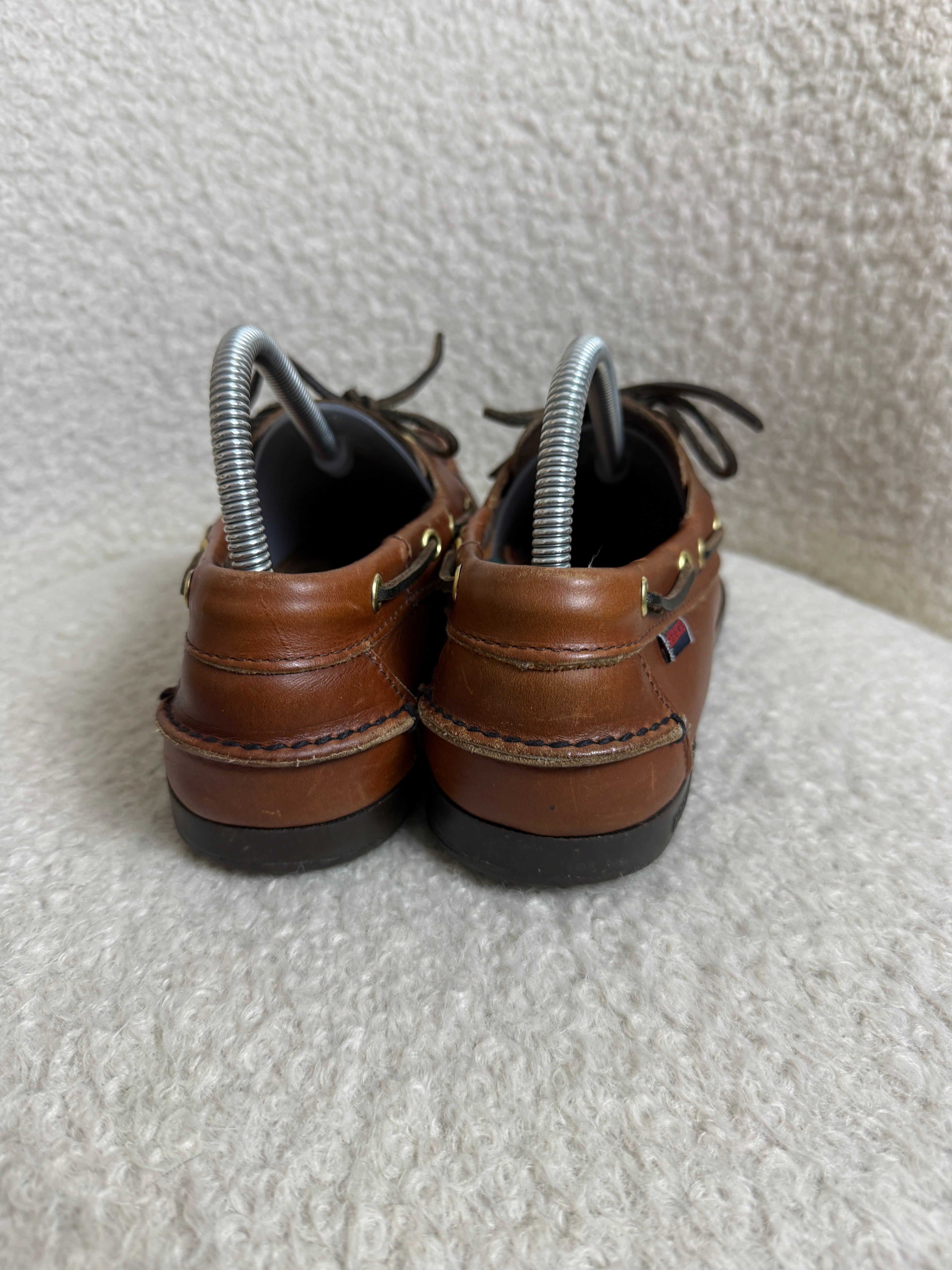 Sebago Docksides Brown Leather Boat Shoes UK 6.5 – Pre-Loved