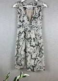 Mavi White Black Floral Cotton Dress Size S - Pre-loved