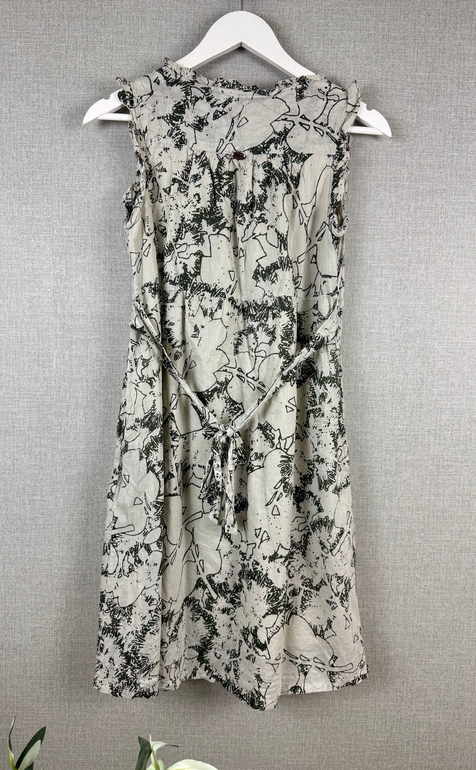 Mavi White Black Floral Cotton Dress Size S - Pre-loved