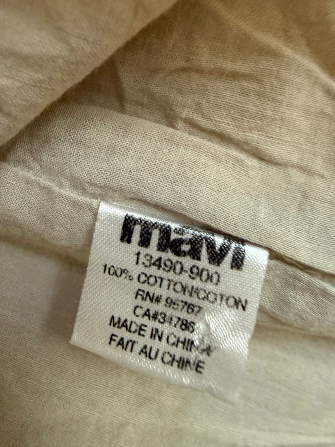 Mavi White Black Floral Cotton Dress Size S - Pre-loved