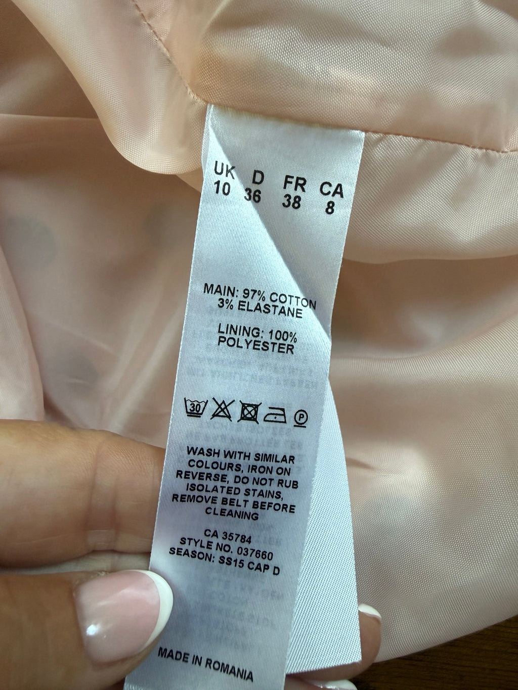 Planet Peach Pink Black Polka Dot Shift Dress UK 10 – Pre-Loved