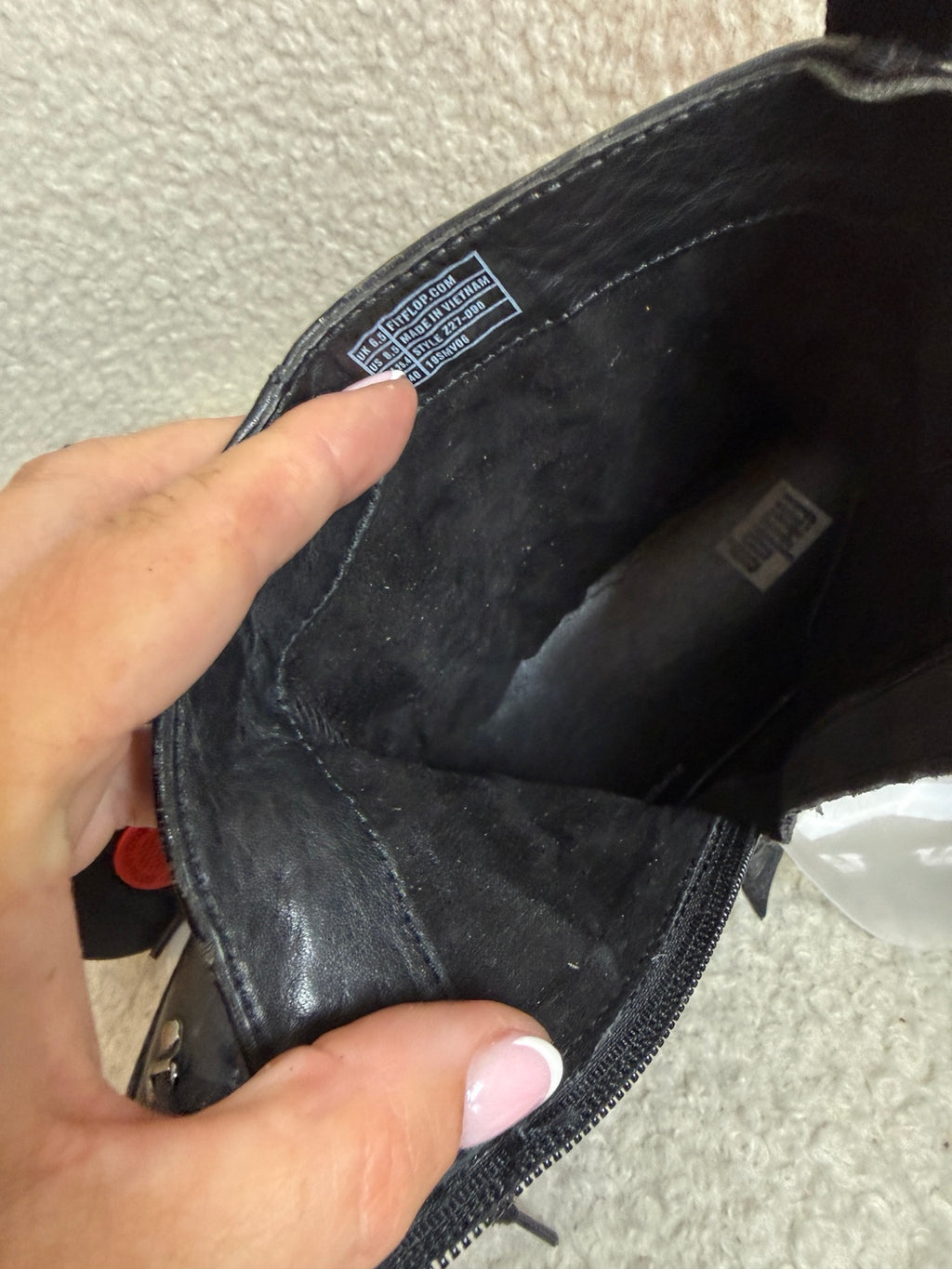 FitFlop Skandi Black Leather Lace Up Ankle Boots UK 6.5 – Pre-Loved