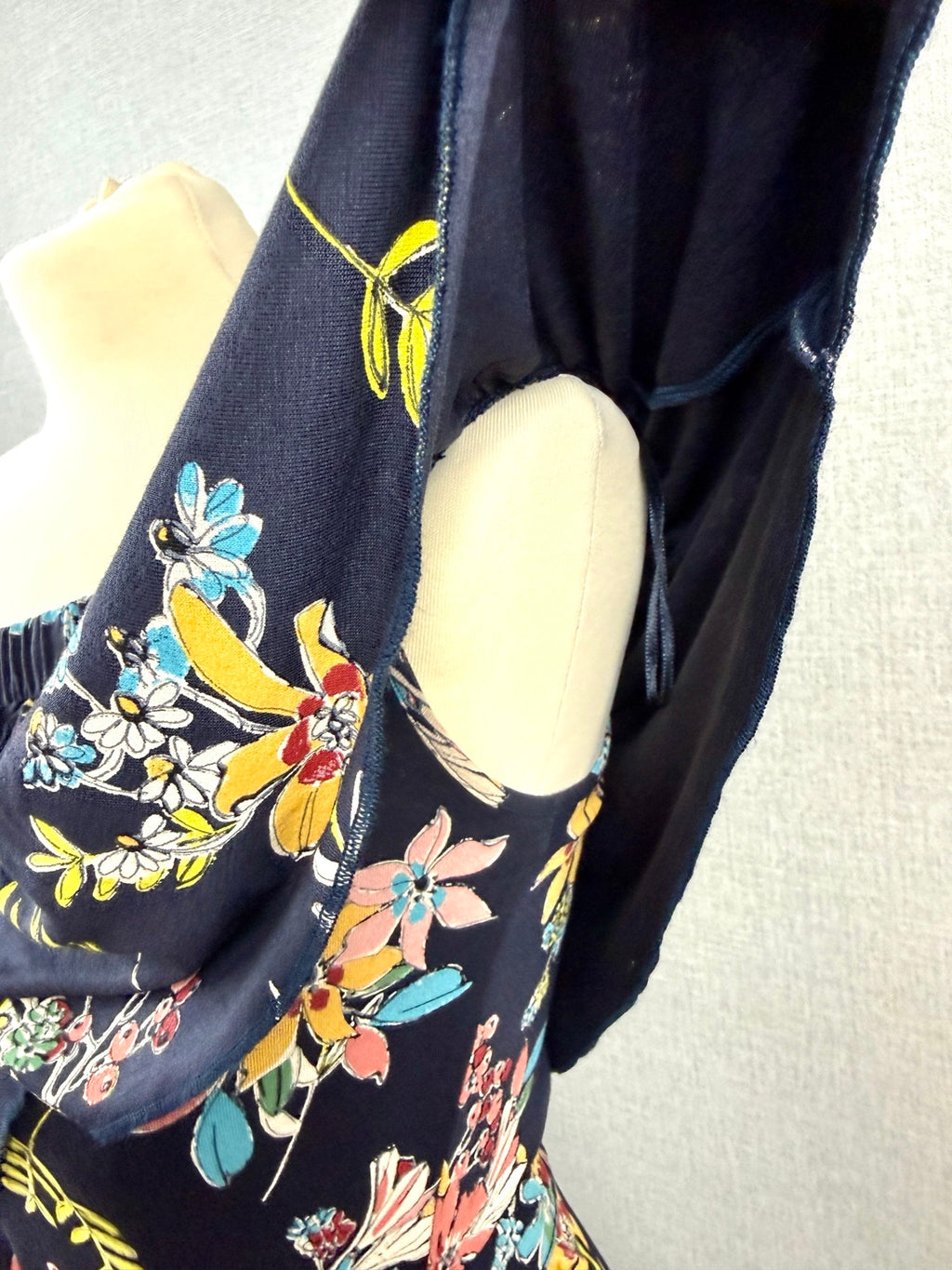 Per Una Navy Floral Bandeau Maxi Dress UK 10 - Pre-loved