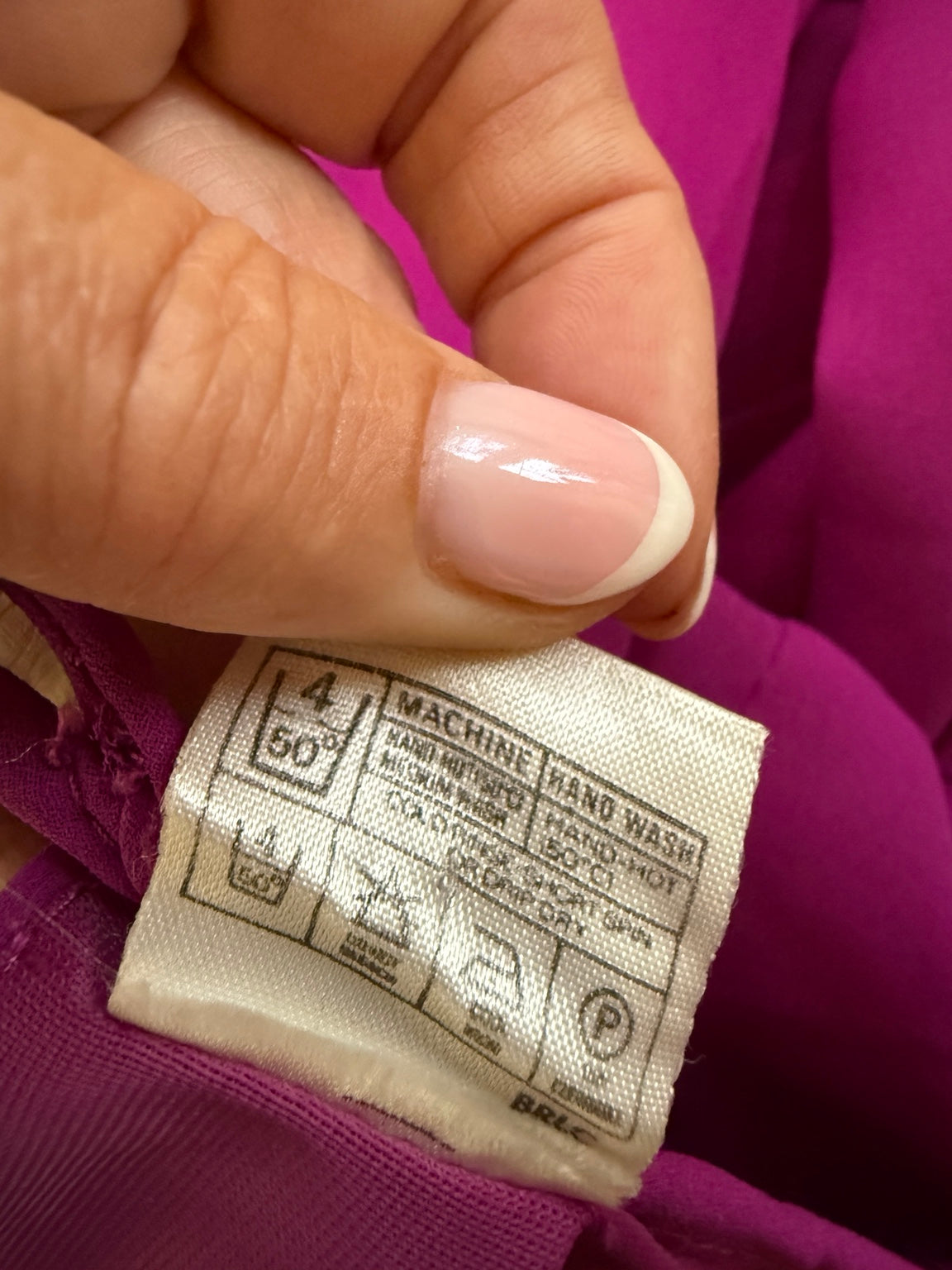 Purple Pleated Midi Dress Made in England UK 12 - Vintage