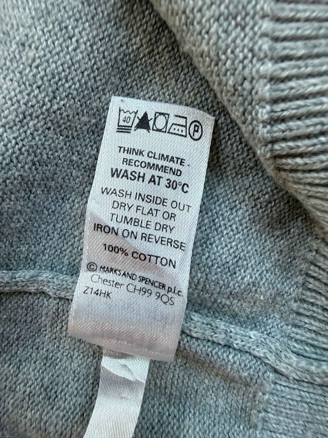 M&S Autograph Men's V-Neck Sleeveless Jumper Vest Light Grey XL - Pre-loved