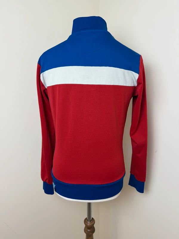 UCLA Red White Blue Colour Block Track Jacket Retro Full Zip Medium