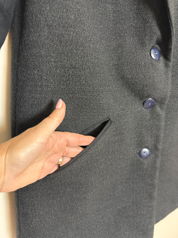 Covent Garden London Charcoal Pea Coat - Size 12