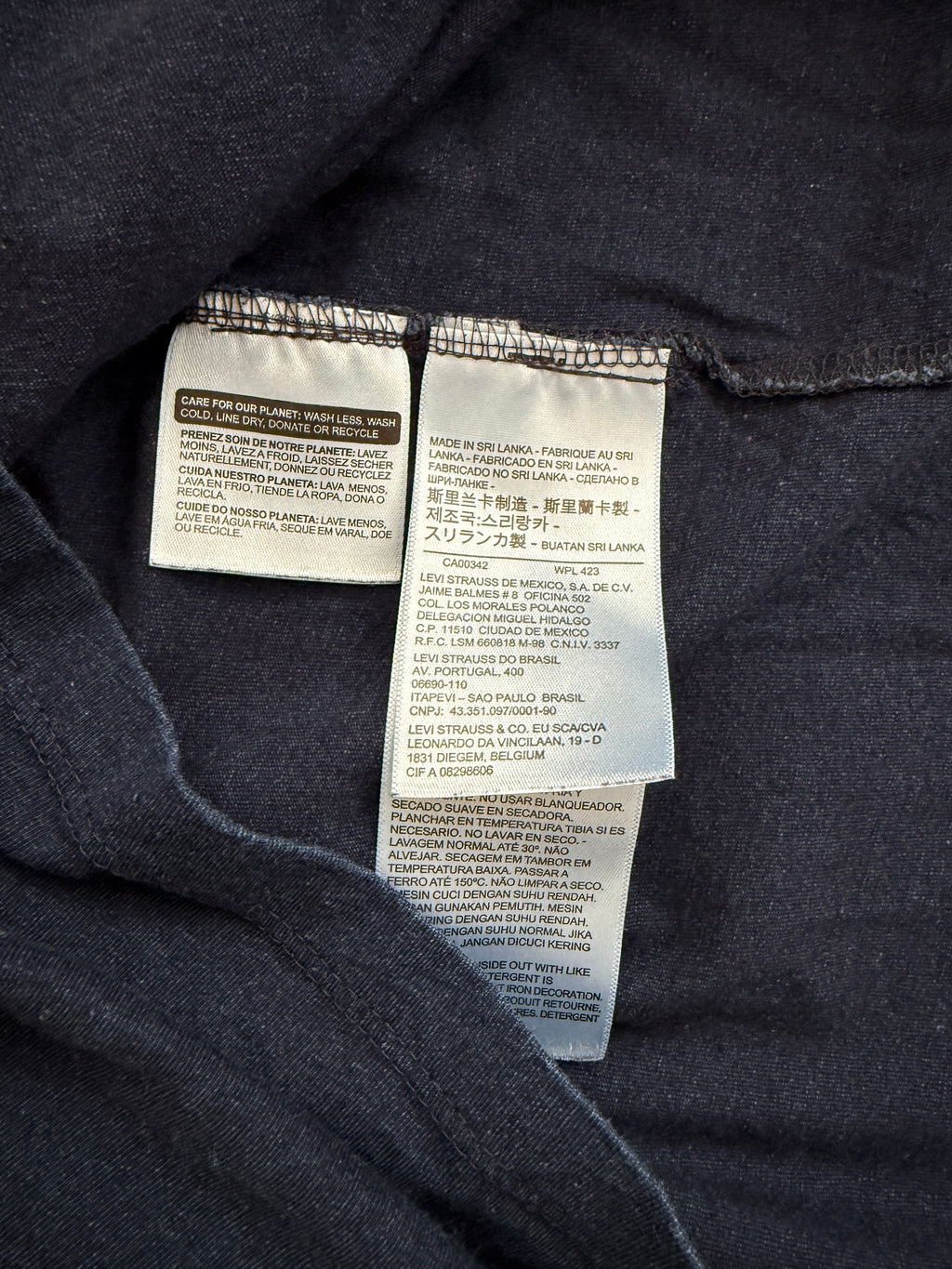 Levi’s Logo T Shirt Navy Blue Size M