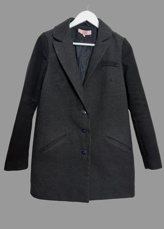 Covent Garden London Charcoal Pea Coat - Size 12