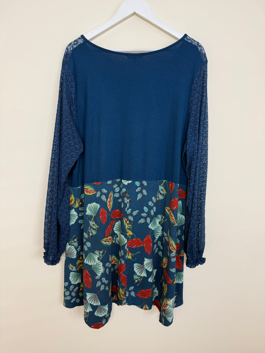Joe Browns Blue Boho Lace Tunic Dress Size 22