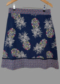 Mantaray Navy Pineapple Print Mini Skirt UK14