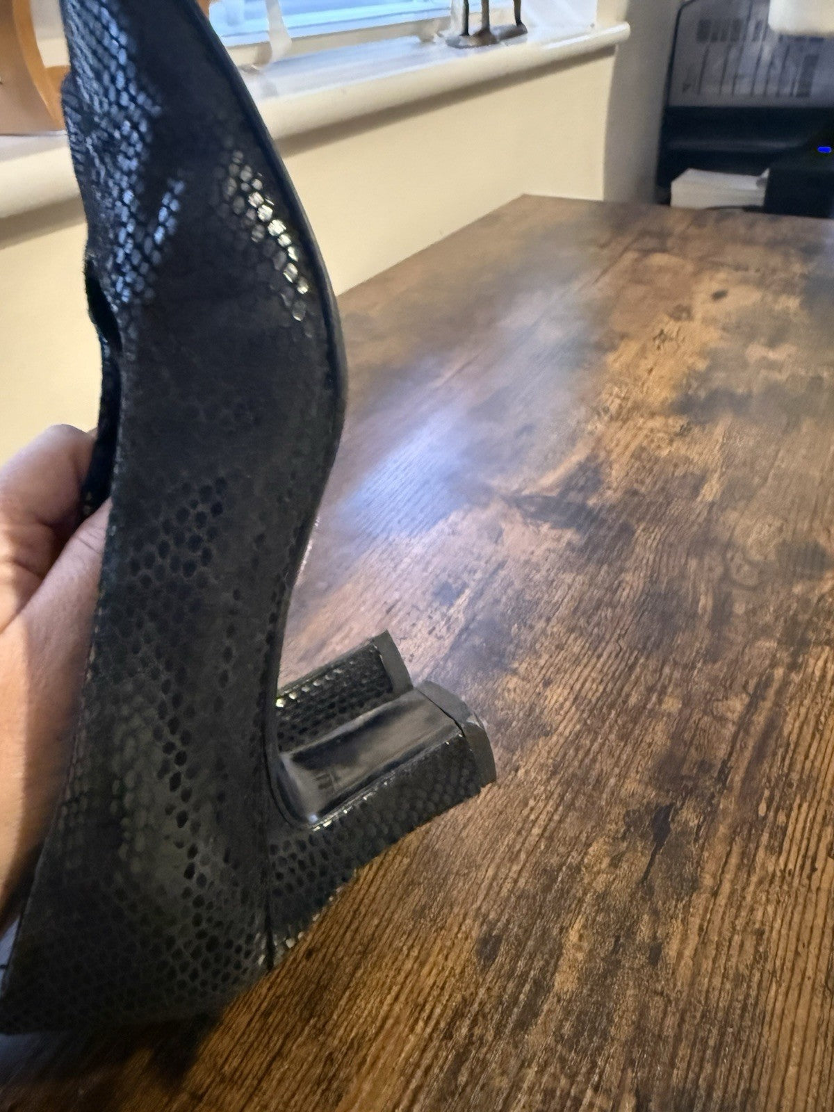 Joni Soft Black Leather Shoes UK 5 EU 38