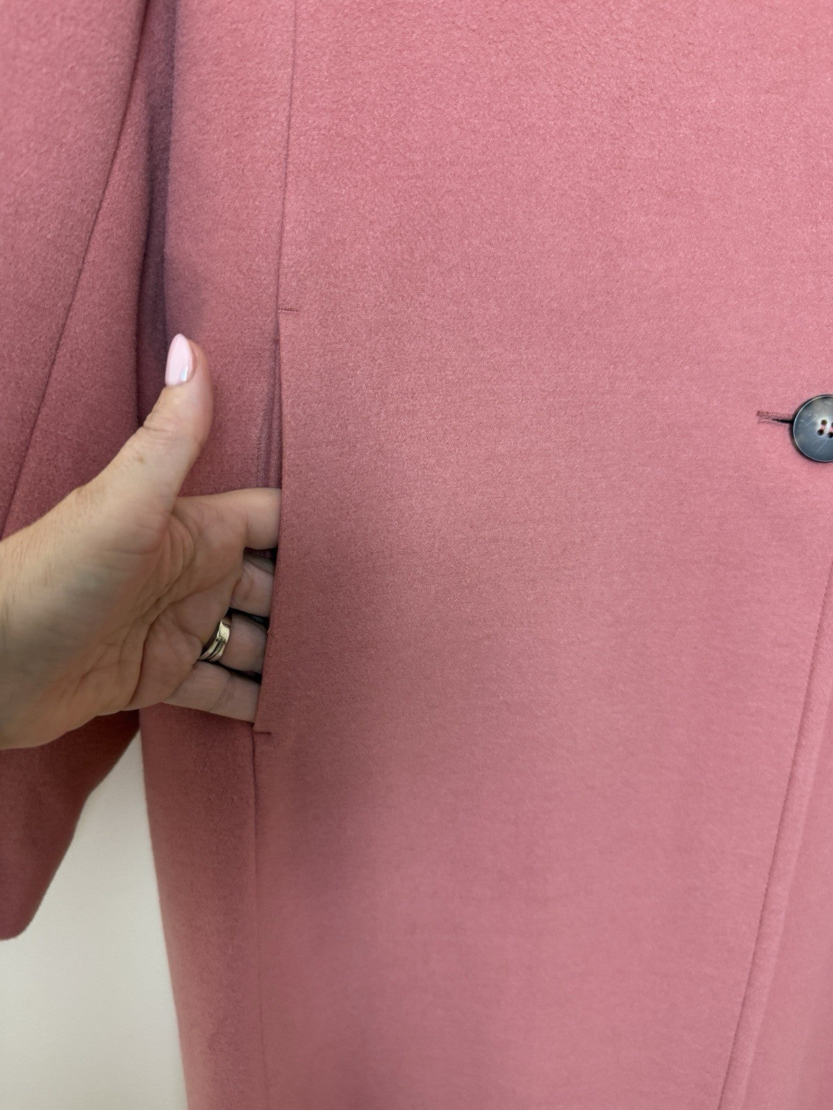 M&S Terracotta Peach Blush Mid Length Lined Coat - UK22