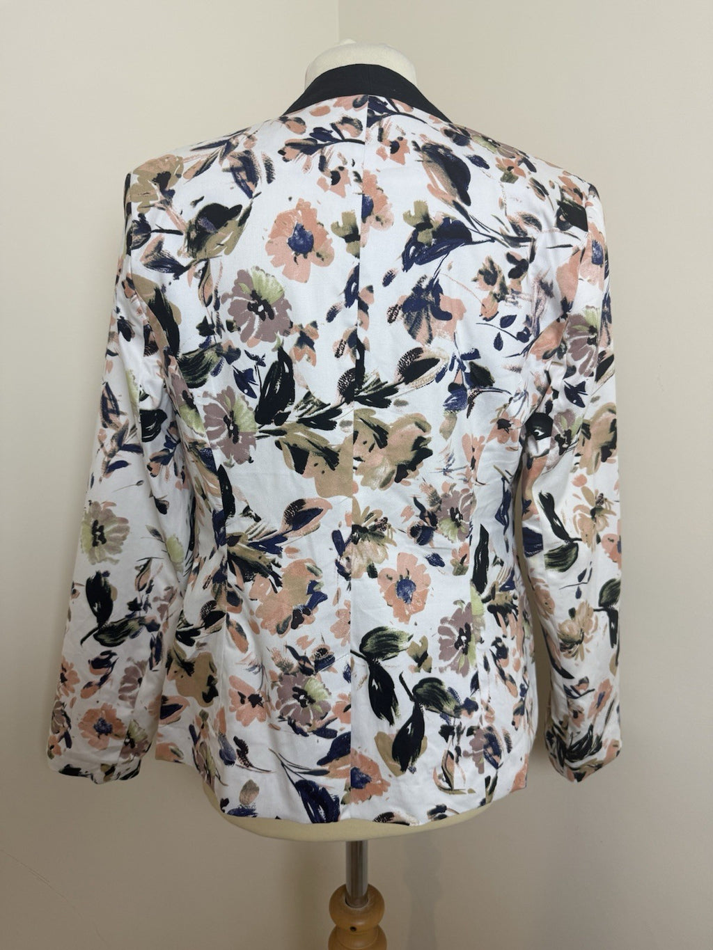Peacocks Vintage Label Autumn Leaves Blazer - Size 12