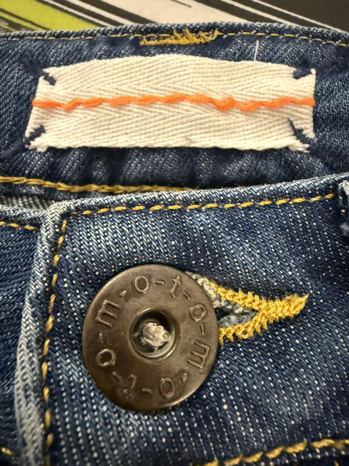 Topshop Moto Vintage Y2K Denim Skirt - UK6