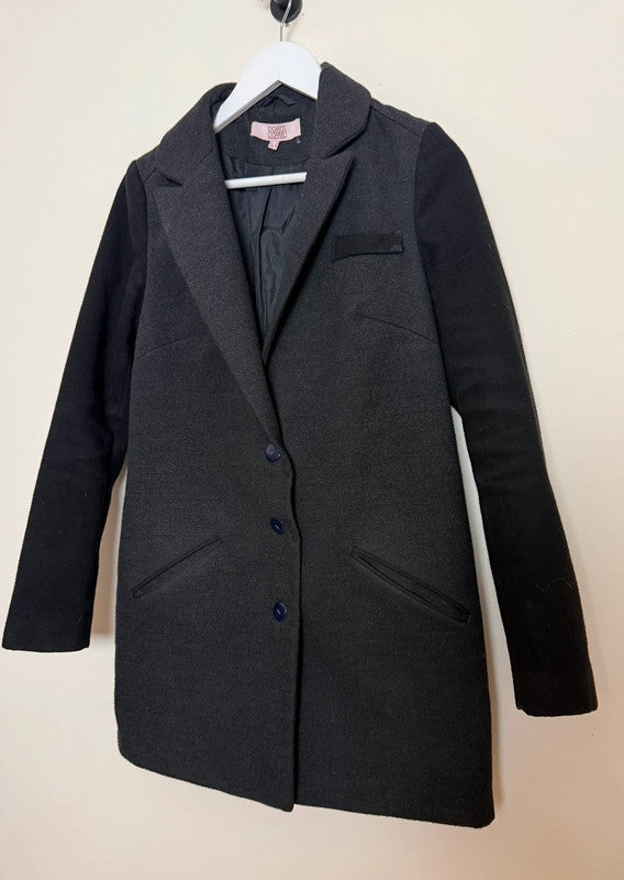 Covent Garden London Charcoal Pea Coat - Size 12