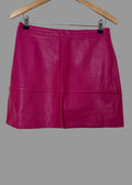New Look Pink Faux Leather Mini Skirt UK12
