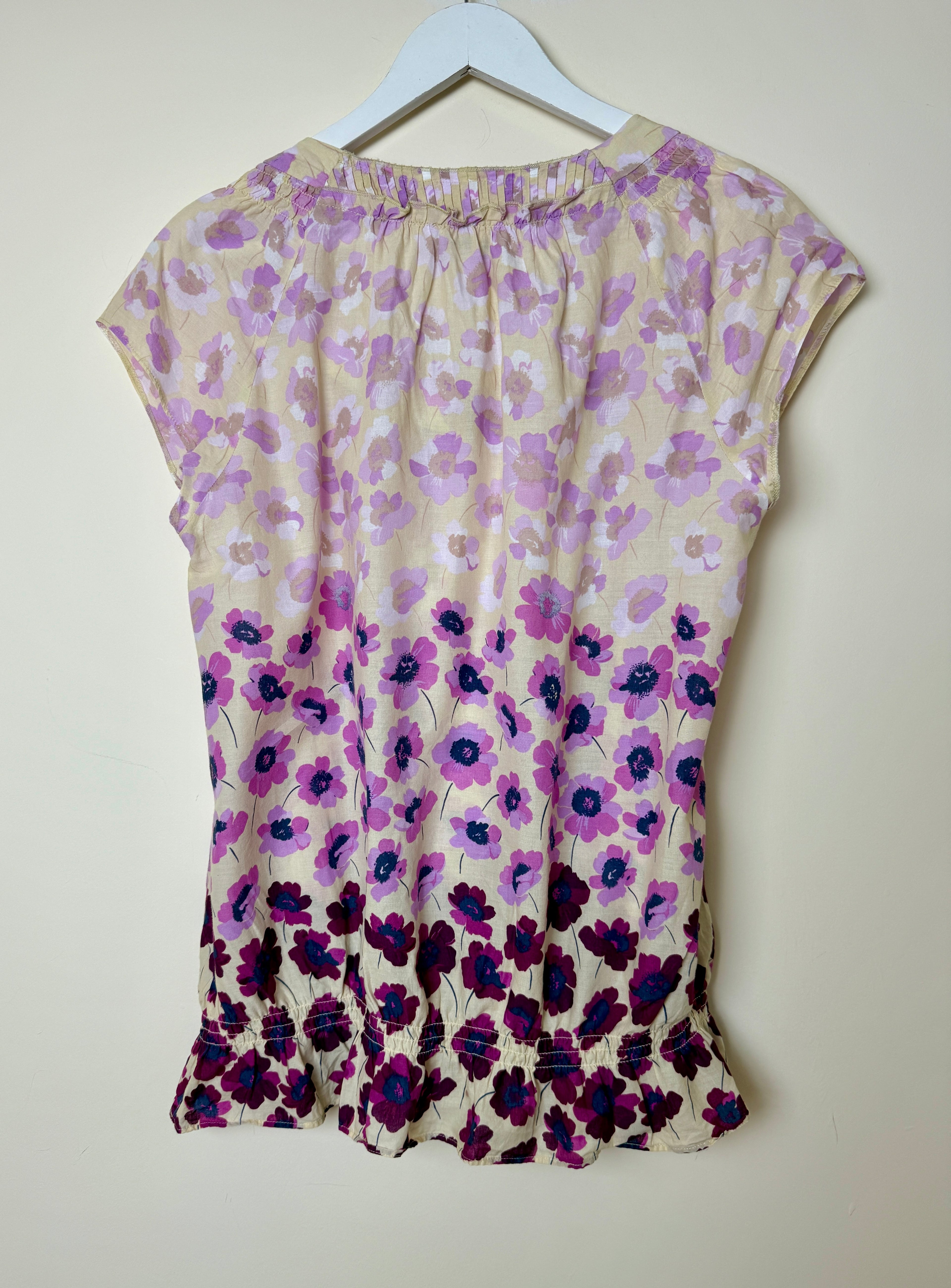 Rocha John Rocha Floral Cotton Blouse UK 16