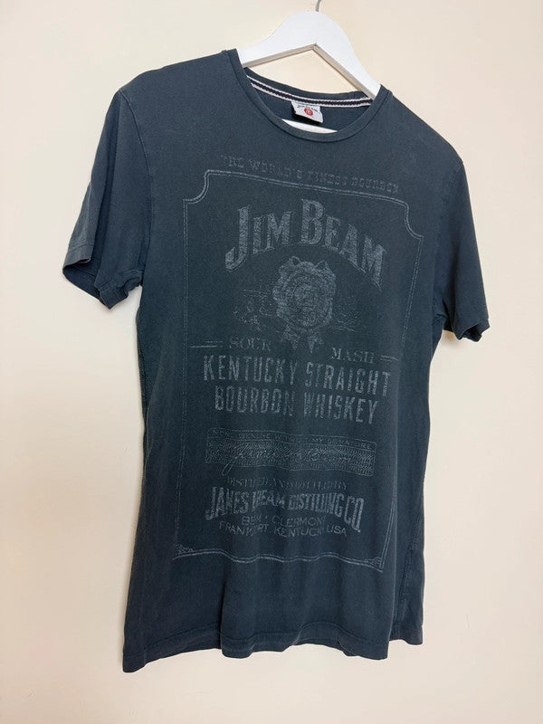 Jim Beam Black Distressed Graphic Tshirt - Small