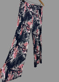 Next Tropical Print Wide Leg Trousers UK12