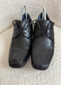 Giorgio Black Leather Formal Shoes UK8 Smart Lace Up