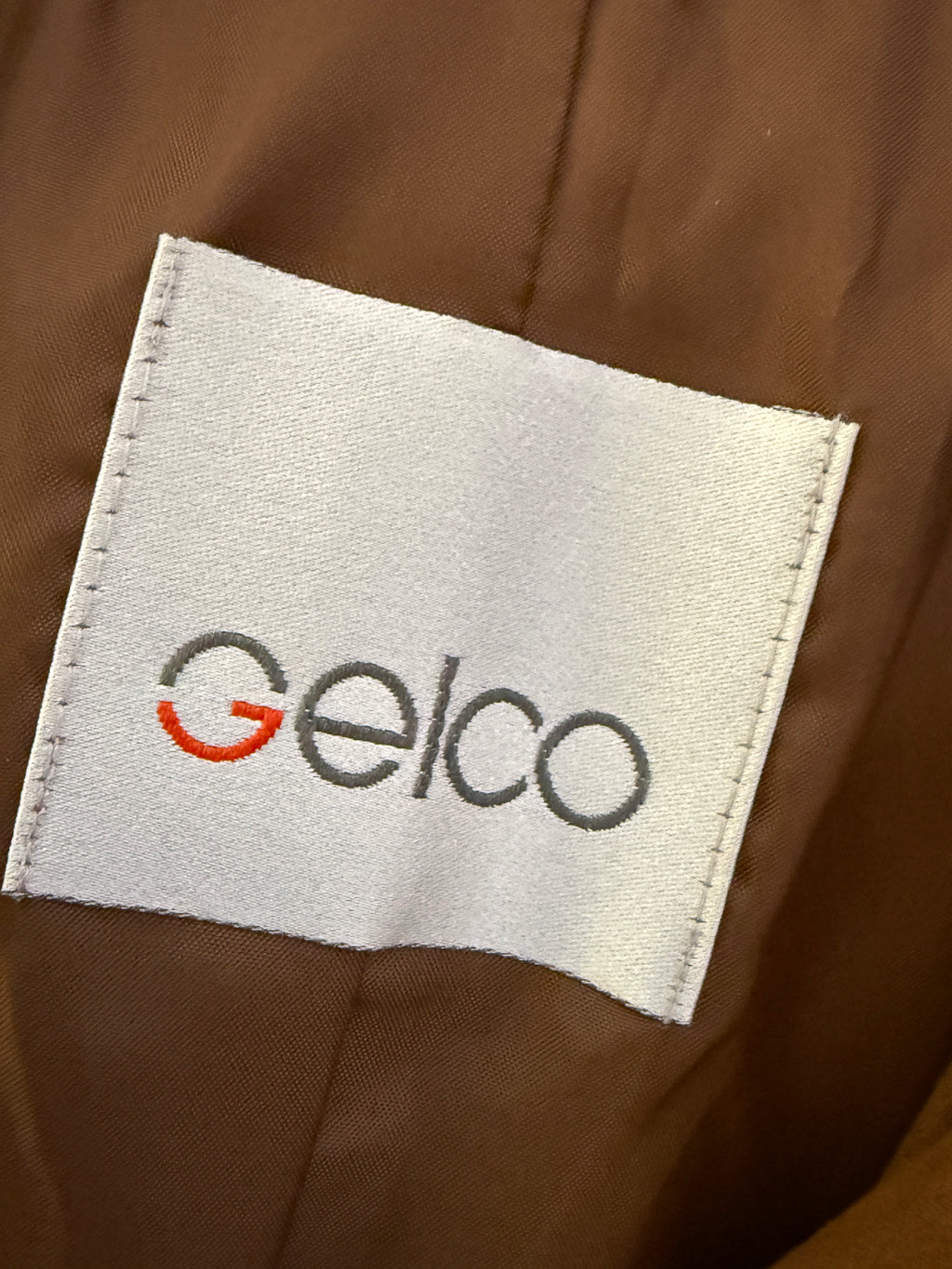 Gelco Bodywarmer Gilet Brown Faux Suede Cargo Vest Full Zip UK10
