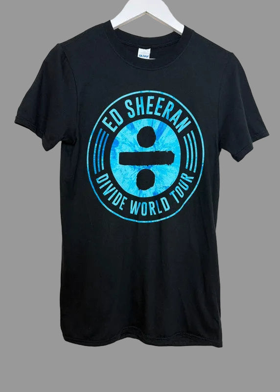 Ed Sheeran Black Divide World Tour Tshirt - Unisex - Small
