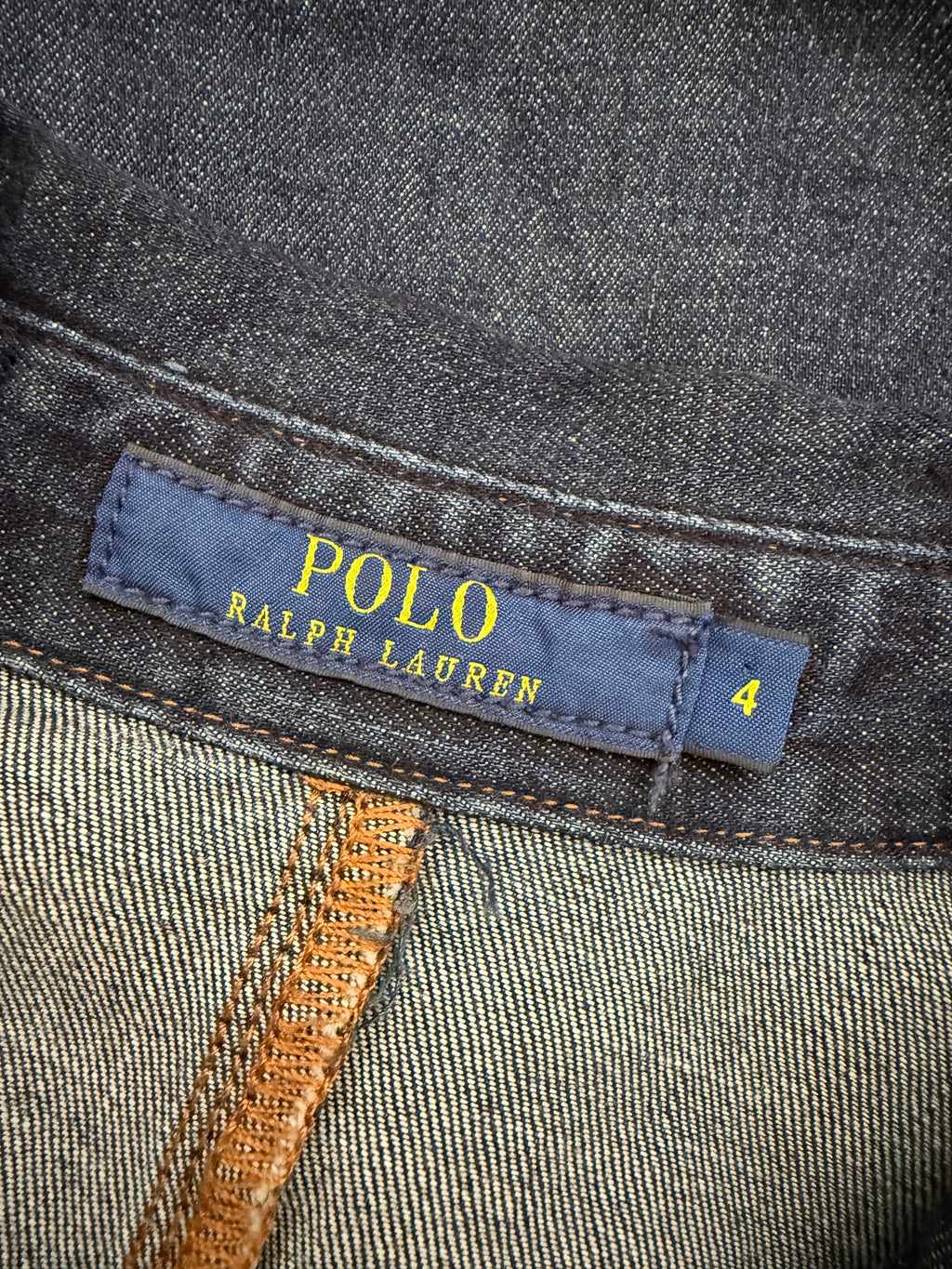 Polo Ralph Lauren Denim Shirt Dress UK8 US4 Dark Wash Cotton