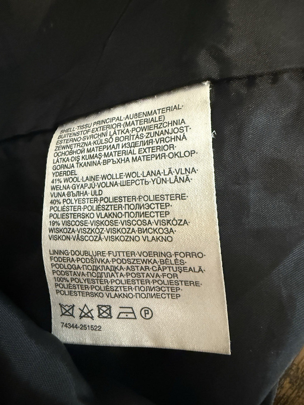 Clockhouse At C&A Black Wool Blend  Coat - UK10