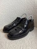Kurt Geiger Black Leather Derby Shoes Mens UK7 EU41 Chunky Sole Made In Italy