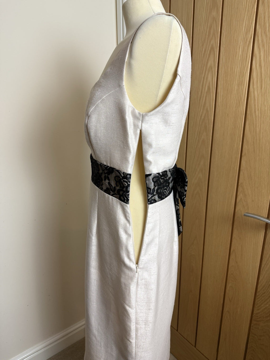 Michaela Louisa Champagne 2 Piece Occasion Dress & Bolero Jacket - Size 12